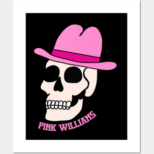 Pink Cowboy Skull Posters and Art